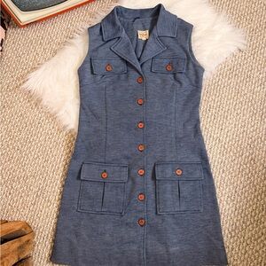 Vintage Retro Mod 1960’s Mini Shift Dress VTG Size Junior 9